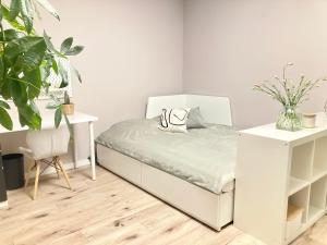 Posteľ alebo postele v izbe v ubytovaní Apartament 160m2, 500m od Starówki