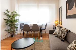 Posezení v ubytování City and Beach Apartment