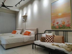 Postel nebo postele na pokoji v ubytování KLCC 6pax family studio wi-fi + 26 fotografií