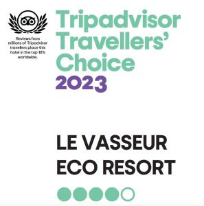 Sertifikat, nagrada, logo ili drugi dokument prikazan u objektu Le Vasseur La Buse Eco Resort