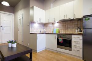 Kuchnia lub aneks kuchenny w obiekcie Apartamenty i Studia HERBARIUM