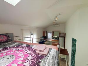 Posteľ alebo postele v izbe v ubytovaní Lavanda apartment