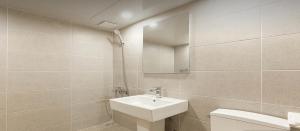 Koupelna v ubytování Hotel Q Chuncheon + 23 fotografií
