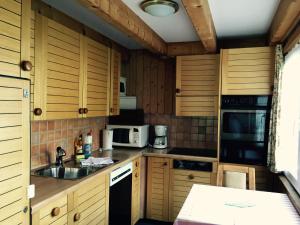 Köök või kööginurk majutusasutuses Alpen Chalet