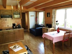 Köök või kööginurk majutusasutuses Alpen Chalet