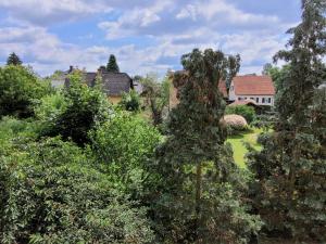 Ogród w obiekcie Zentral gelegene, sehr ruhige und helle Wohnung