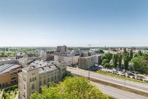 Výhľad na mesto Gdansk alebo výhľad na mesto priamo z apartmánu