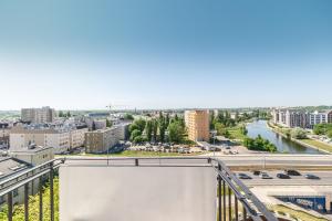 Výhľad na mesto Gdansk alebo výhľad na mesto priamo z apartmánu
