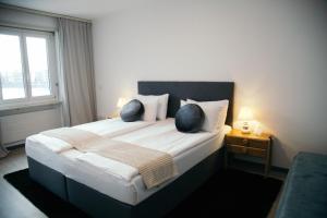 Postel nebo postele na pokoji v ubytování Al Pozz Boutique Resort