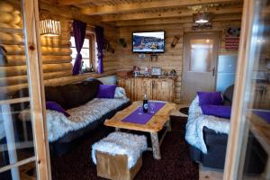 a living room with a couch and a table at Ivana in Kupres