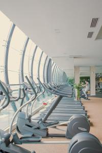 a row of rows of cardio equipment in a building at M CITY Kl City in Kuala Lumpur