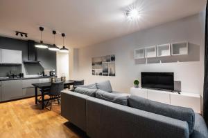 Kuchyňa alebo kuchynka v ubytovaní Stylish apartment next to Schwedenplatz