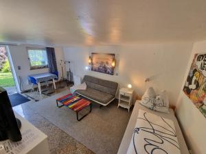 Posezení v ubytování Ferienwohnung Dietel