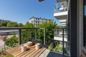 Balkón alebo terasa v ubytovaní Green Square Apartments Świnoujście by Noclegi Renters