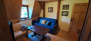 Predel za sedenje v nastanitvi Apartmány Na Lontě