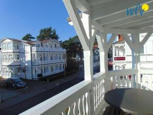 Balkón nebo terasa v ubytování Haus Strandburg Ferienwohnung "Möwenblick"