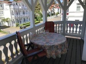 Balkón nebo terasa v ubytování Haus Strandburg Ferienwohnung "Möwenblick"