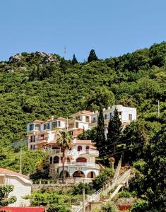 a large house on the side of a hill at Captain's View in Dobra Voda