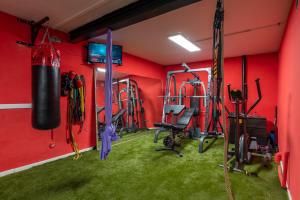 Das Fitnesscenter und/oder die Fitnesseinrichtungen in der Unterkunft BARCELONA´S TROPICAL OASIS