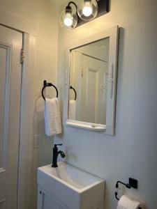 a bathroom with a sink and a mirror at OH Victoria Hotel - Red Beard Suite 2B 2BTH in Hampton 