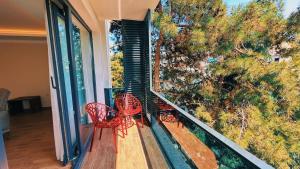 Balkón nebo terasa v ubytování BİLİRİS HOTEL