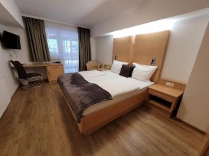 Postel nebo postele na pokoji v ubytování Hotel-Restaurant Lampenhäusl