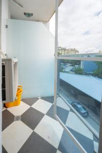 Balkón nebo terasa v ubytování Cozy little apartment in Studentski grad