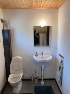 Koupelna v ubytování Gladsax Bygata