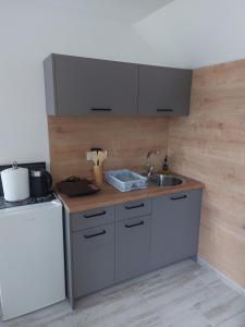 Kuchyň nebo kuchyňský kout v ubytování Lučić GUESTHOUSE