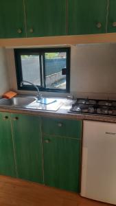 Kuchyň nebo kuchyňský kout v ubytování Camping Verde