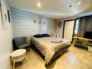 Postel nebo postele na pokoji v ubytování Hotel Caplandes