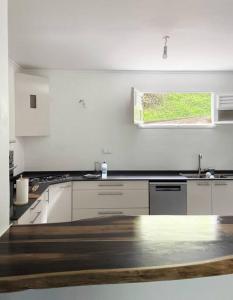 Kuchyň nebo kuchyňský kout v ubytování Spacieux appartement à La Villa Montagne