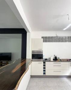 Kuchyň nebo kuchyňský kout v ubytování Spacieux appartement à La Villa Montagne