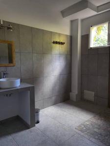 Koupelna v ubytování Spacieux appartement à La Villa Montagne