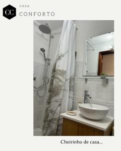 Koupelna v ubytování Casa Conforto