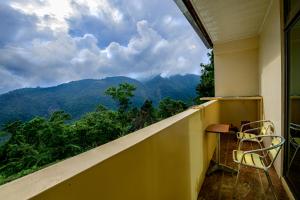 Uma vista geral da montanha ou uma vista da montanha a partir do quarto em acomodação particular