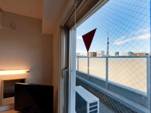 Rõdu või terrass majutusasutuses Super Hotel Tokyo Kameido