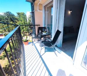 En balkon eller terrasse på Apartman Dori