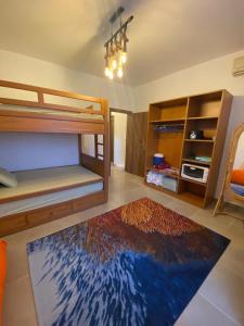 Ένα ή περισσότερα κρεβάτια σε δωμάτιο στο قرية امواج الساحل الشمالي