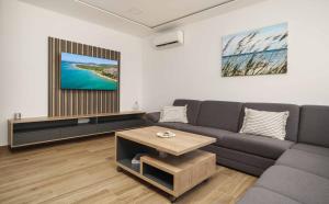 a living room with a couch and a table at Pinia Apartments in Vodice