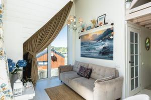 Et opholdsområde på Žalia Kopa Apartments