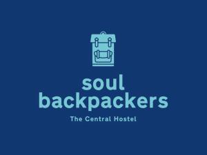 a logo for soul backpackers the central hospital at Soul Backpackers Barcelona in Barcelona