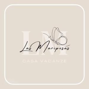 Un logotipo escrito a mano para una empresa con una mariposa. en Las Mariposas, en Agrigento