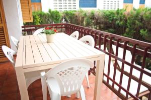 Balkón alebo terasa v ubytovaní Playazul seafront apartament