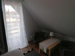 Postel nebo postele na pokoji v ubytování Domki Grażyna