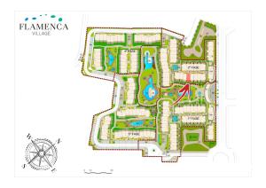 Plan piętra w obiekcie Luxurious apartment in Flamenca Village with pool view VDE-095