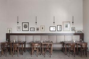 Restoran või mõni muu söögikoht majutusasutuses Pieve Aldina Relais & Châteaux