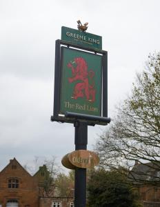 Certifikát, hodnocení, plakát nebo jiný dokument vystavený v ubytování Red Lion Hotel by Greene King Inns