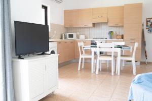 A kitchen or kitchenette at The Olive Garden-Almyrida