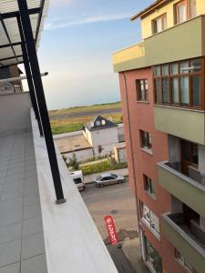 a view from the balcony of a building at Hk Apart Trabzon in Pelitli